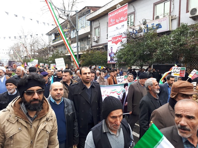 حضور يكپارچه رئيس، کارکنان و شركت‌‎هاي عضو پارك علم و فناوري گلستان در راهپیمایی ۲۲بهمن