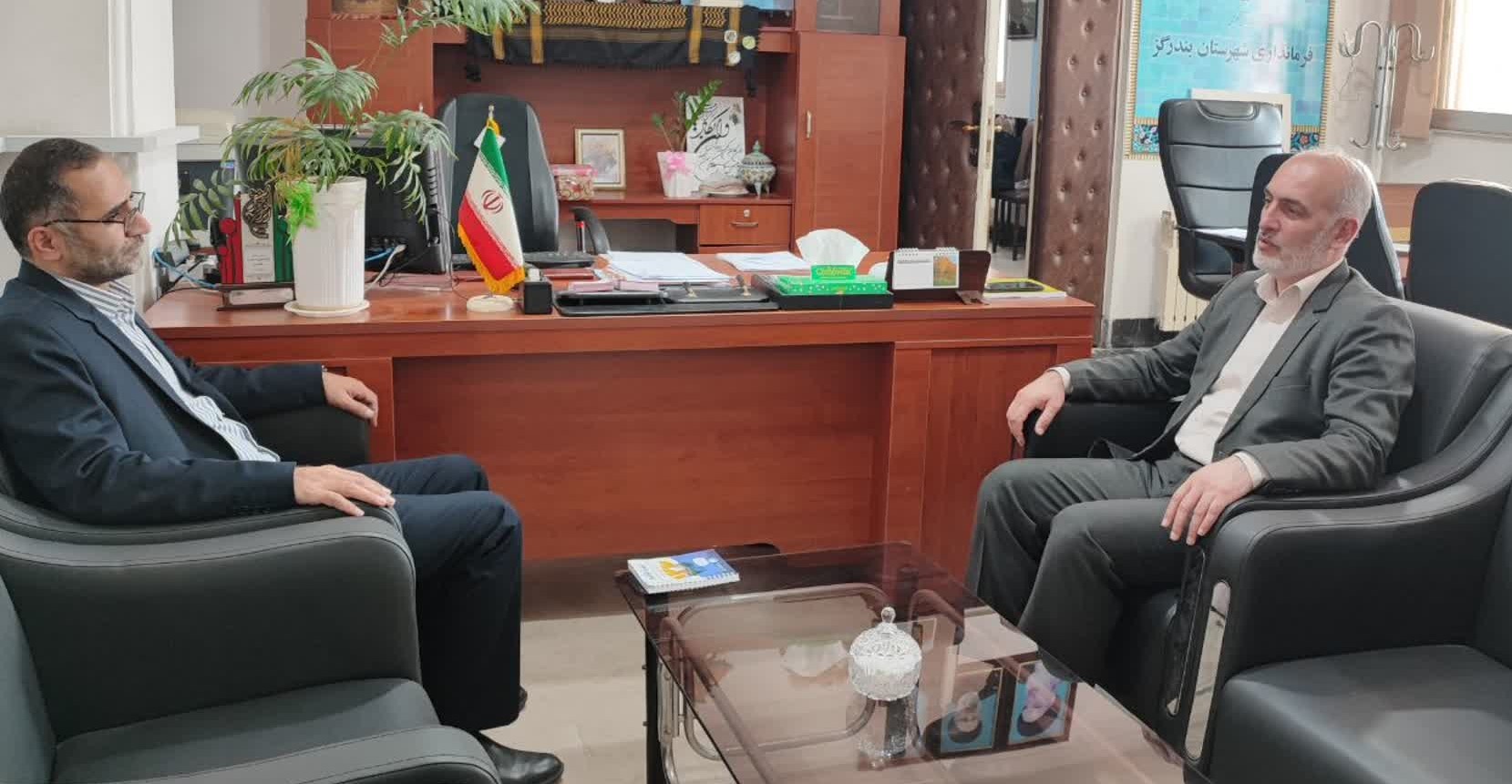 رییس پارک علم و فناوری گلستان با فرماندار شهرستان بندرگز دیدار کرد